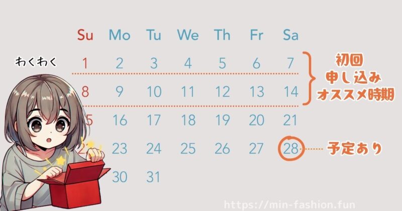_エアークローゼット初回を“失敗しない”ポイント②イベントや旅行用なら少し早めに