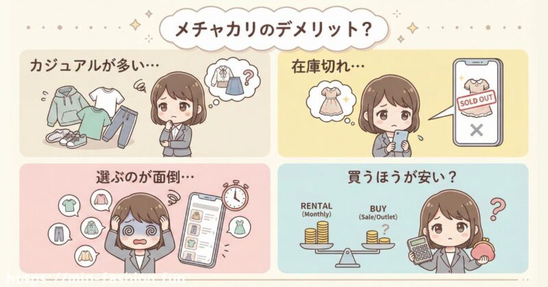 6年以上の利用者が感じているメチャカリのデメリット