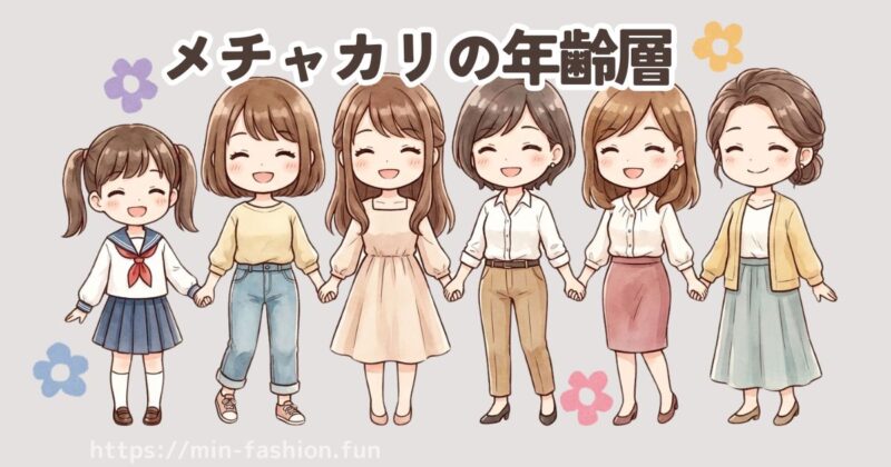 メチャカリの年齢層と借りられるアイテム